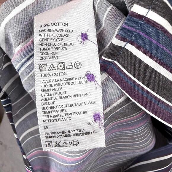 Tommy Bahama Striped 100% Cotton Shirt Men Size LT Colorful Button Up Causal - Picture 7 of 10